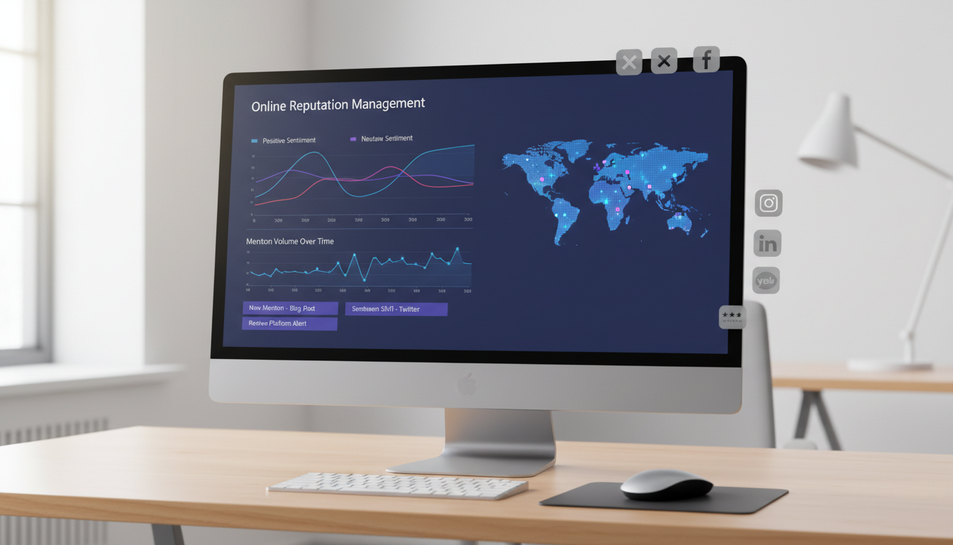 Dashboard de suivi Online Reputation Management